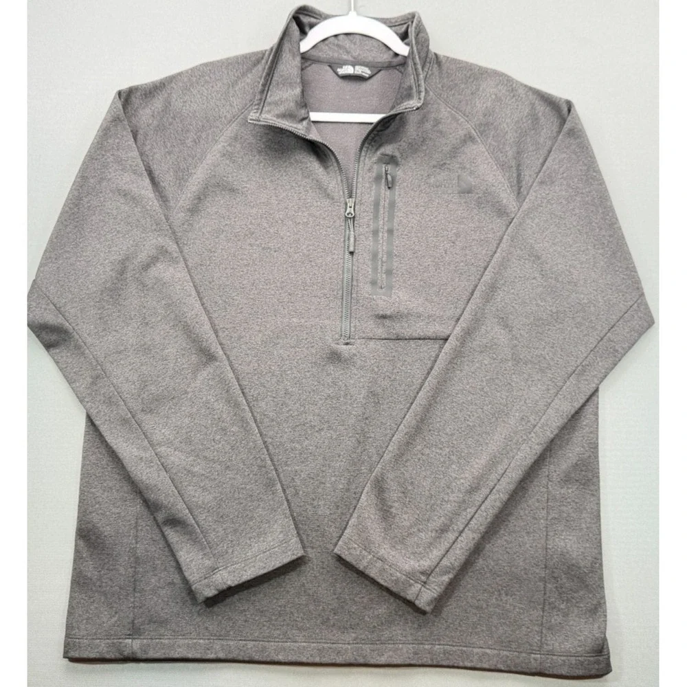 The North Face Men's XL Sweater - Gray Fleece 1/4
